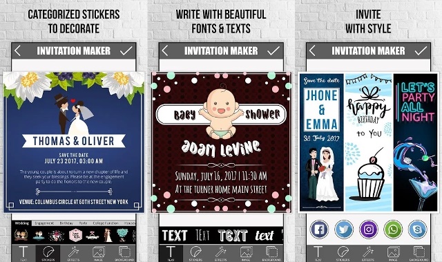 Aplikasi membuat undangan Invitation Maker 2.0 1
