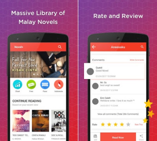 Aplikasi novel Android NovelPlus