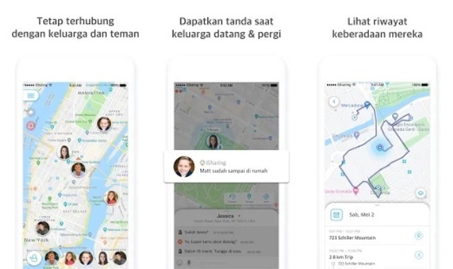 Aplikasi pelacak lokasi Find My Friends Family Kids Location Tracker