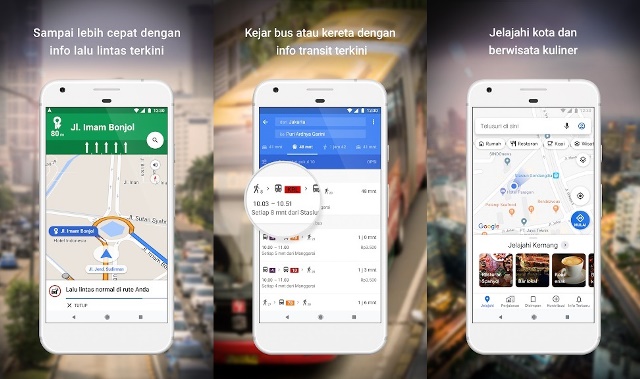 Aplikasi pelacak lokasi Google Maps