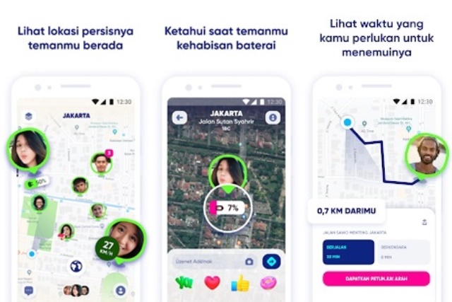 Aplikasi pelacak lokasi Zenly Bes Friends Only