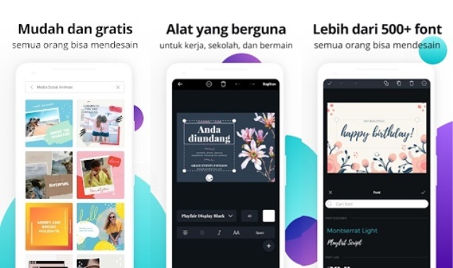 Aplikasi pembuat undangan Canva