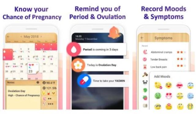 Aplikasi siklus menstruasi Period Tracker Period Calendar