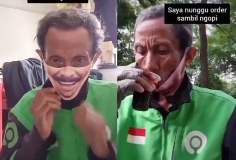 Auto Ngakak Begini Tingkah Lucu Babeh Ojol Saat Buat Video TikTok Tentang Aktivitas Ngojek