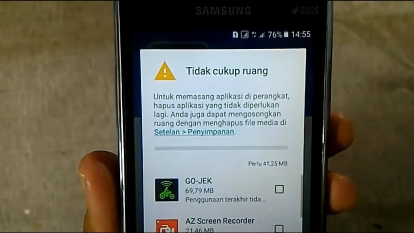 Cara Mengatasi Tidak Cukup Ruang di Smartphone