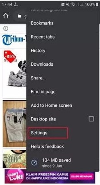 Cara menghilangkan iklan di smartphone dengan Google chrome