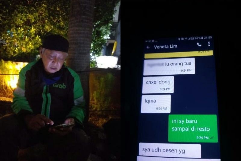 Sedih Banget Driver Ojol Sepuh Dimaki Pelanggan yang Tiba tiba Cancel Orderan