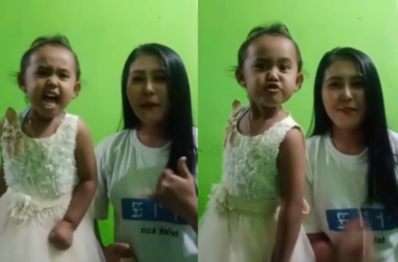 VIRAL Anak Kecil Bikin Video TikTok Lagu Berbeza Kasta Gemas Banget