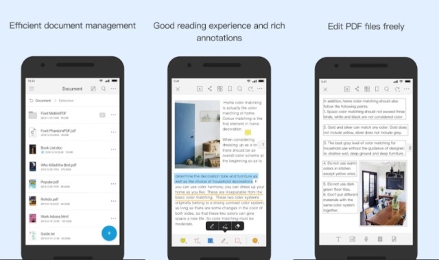 Aplikasi PDF reader Foxit PDF Reader Mobile