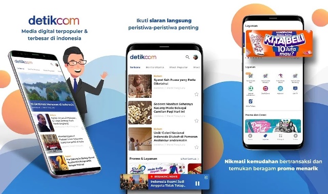 Aplikasi baca berita Detikcom