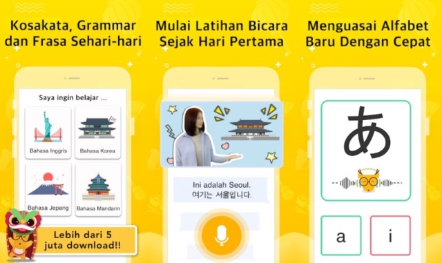 Aplikasi belajar bahasa Mandarin LingoDeer