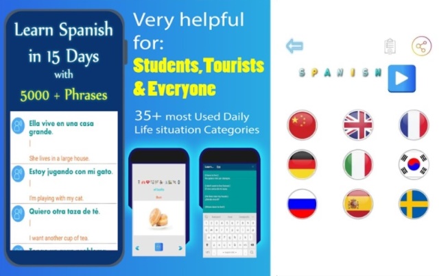 Aplikasi belajar bahasa Spanyol Learn Spanish Speak Spanish
