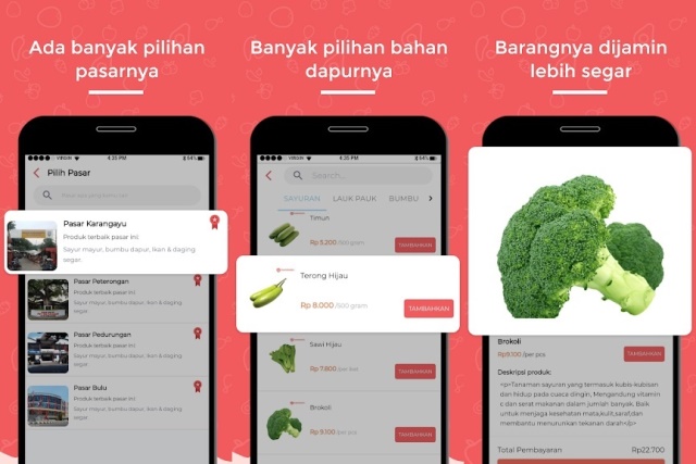 Aplikasi belanja sayur online Tumbasin.id
