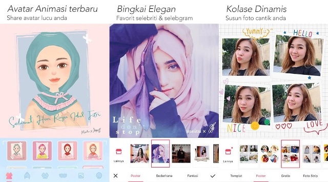 Aplikasi edit foto jadi kartun Meitu