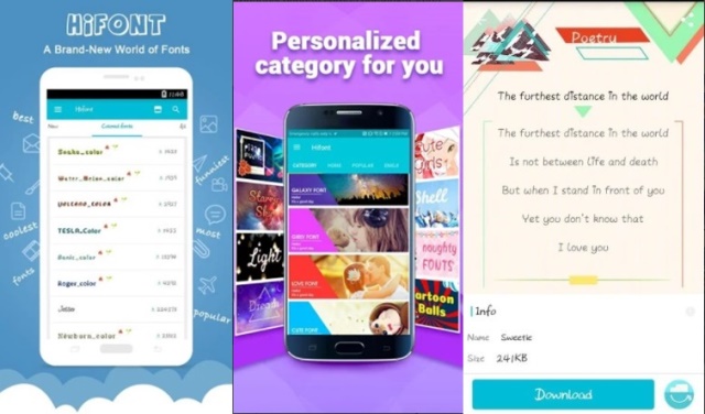 Aplikasi font Android terbaik HiFont