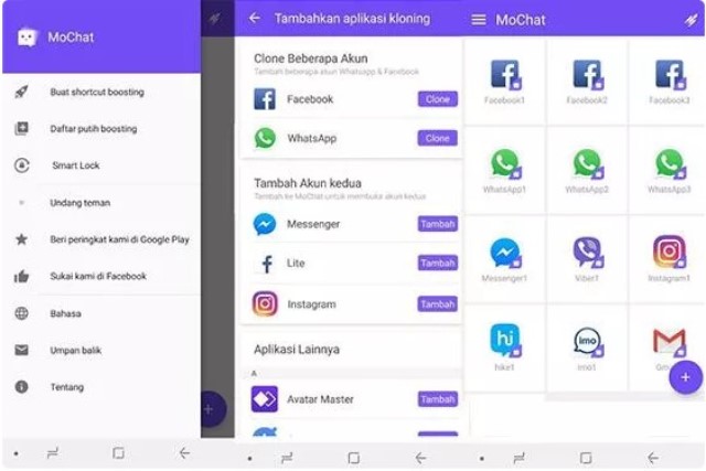 Aplikasi ganda terbaik MoChat