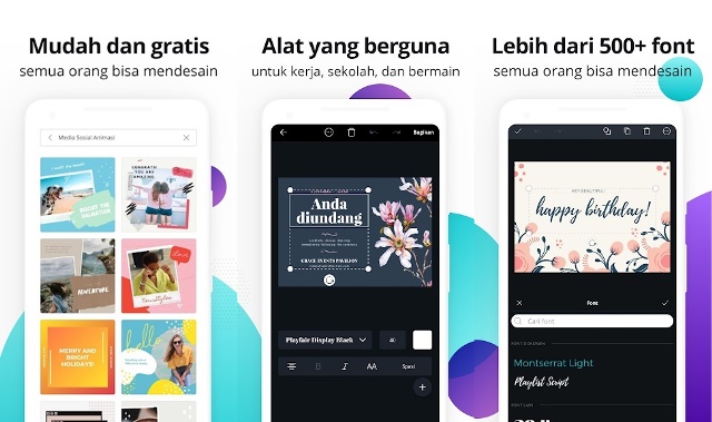 Aplikasi membuat brosur Canva