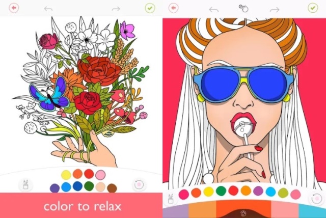 Aplikasi mewarnai di Android Colorfy Coloring Book for Adults Free