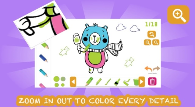 Aplikasi mewarnai di Android Coloring Book Kids Paint