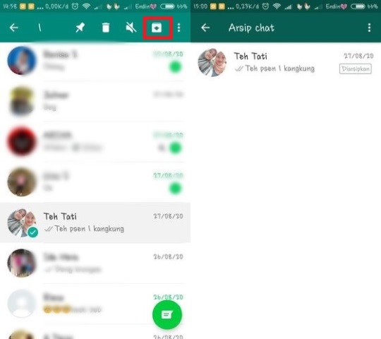 Cara Menyembunyikan Chat WA