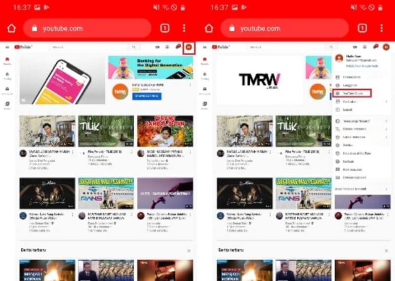 Cara Menyembunyikan Jumlah Subscriber YouTube Lewat HP