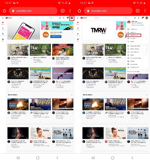 Cara Menyembunyikan Jumlah Subscriber YouTube horz