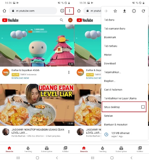 Cara Sembunyikan Subscriber Lewat Android horz