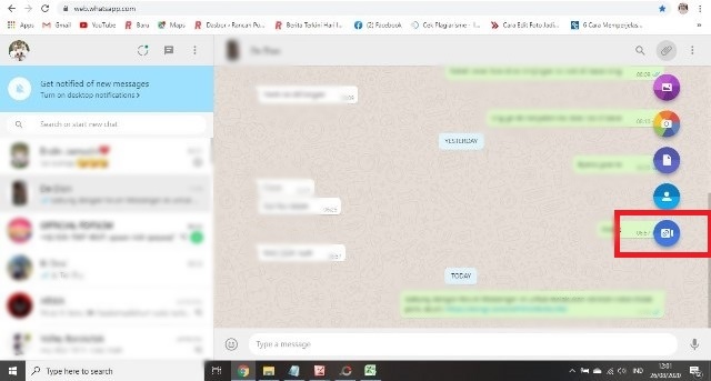 Cara Video Call di WhatsApp