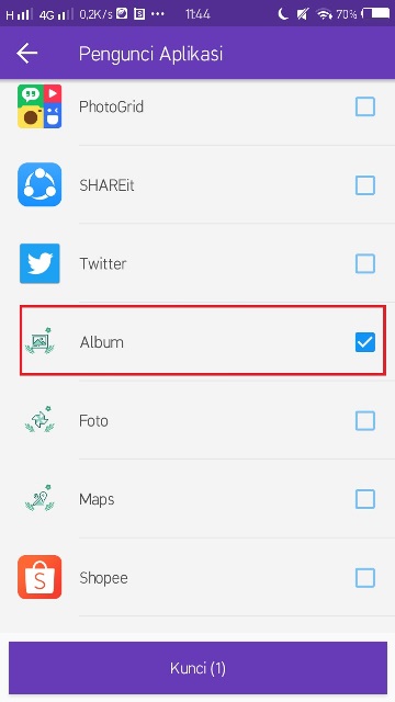 Cara mengunci aplikasi di Android