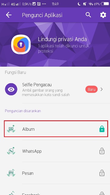 Cara mengunci aplikasi di HP dengan aplikasi 360 security