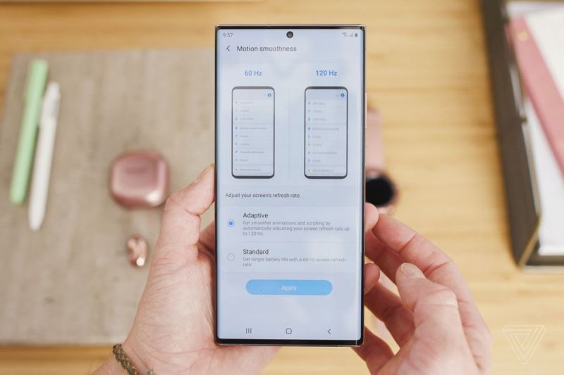 Layar Adaptive 120Hz di Galaxy Note 20 Series