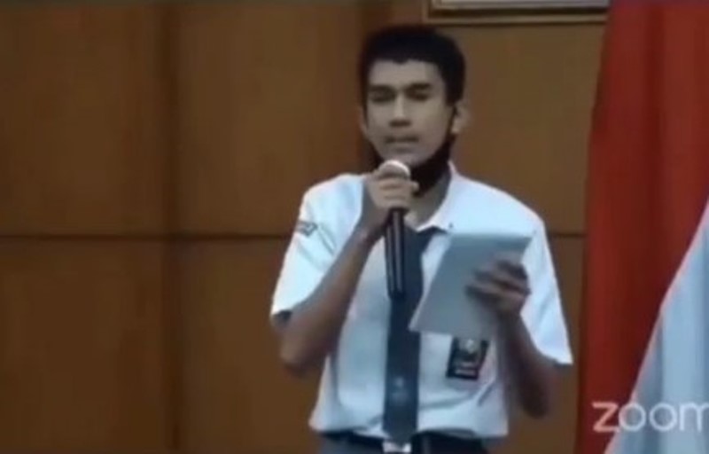 VIRAL Video Pelajar Kritik Soal Kebijakan Belajar Daring Cara Penyampainnya Keren