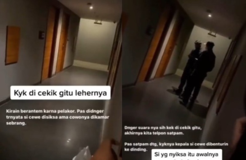 Beredar Video Wanita Berteriak Histeris di Dalam Kamar Hotel Diduga Disiksa Pria