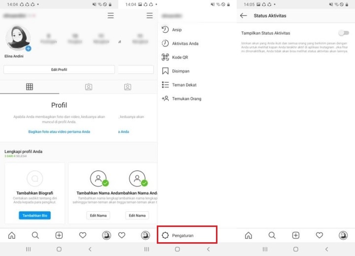Cara Agar Tidak Terlihat Online di Instagram