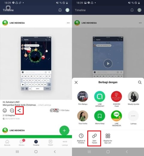 Cara Download Video di LINE