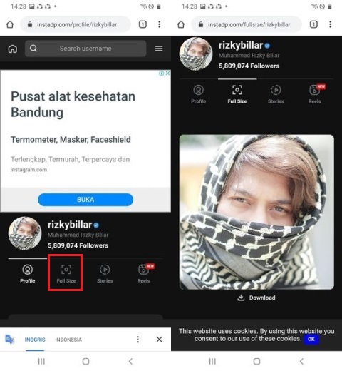 Cara Melihat Foto Profil IG Sendiri