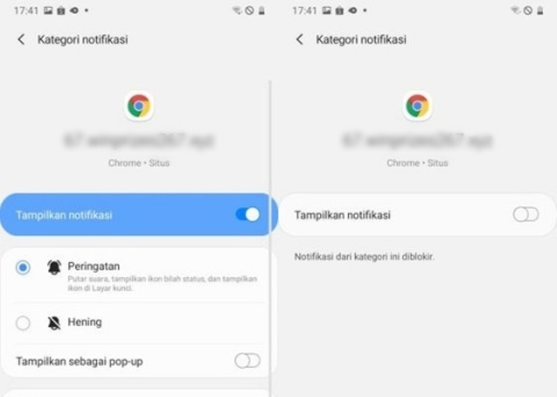 Cara Menghilangkan Notifikasi Chrome di Android