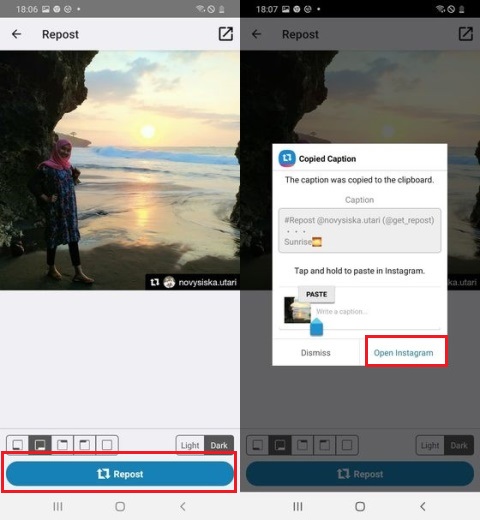 Cara Repost Postingan di Instagram