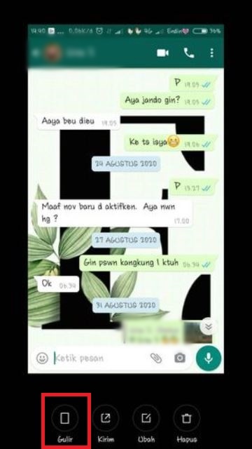 Cara Tangkapan Layar Panjang di WhatsApp