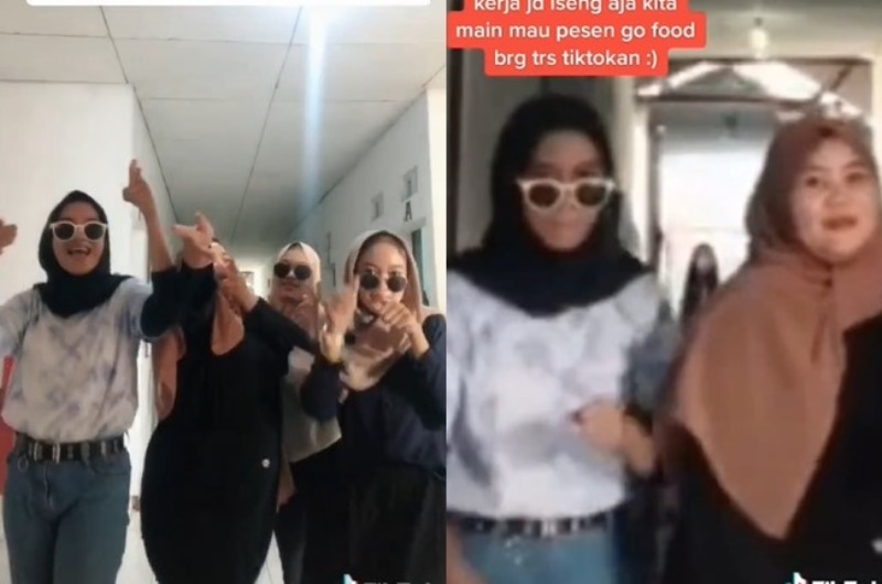 Ngeri 4 Remaja ini Gak Sadar Ada Penampakan Misterius Saat Asyik Main TikTok