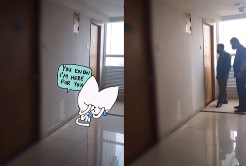 Seorang Wanita Nangis dan Menjerit Histeris di Apartemen Penghuni Lain Auto Kaget