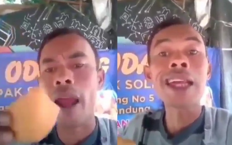 Viral Cara Pria Promosikan Odading Mang Oleh Ngegas Tapi Bikin Ngakak