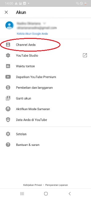 Cara Buat Channel YouTube