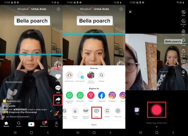 Cara Duet di TikTok