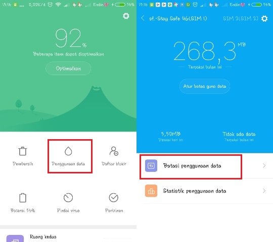 Cara Mematikan Data Aplikasi di HP Xiaomi