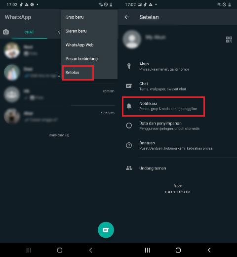 Cara Mematikan Notifikasi Panggilan WA