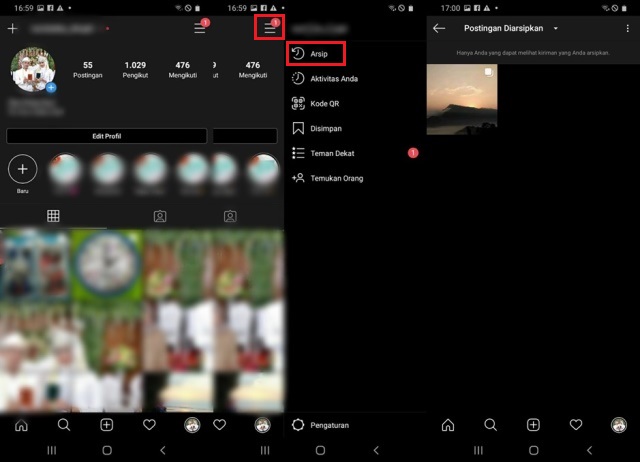 Cara Mengembalikan Foto yang Diarsipkan di IG