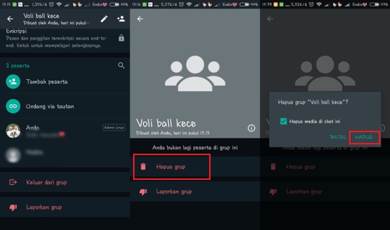 Cara Menghapus Grup WA Secara Permanen