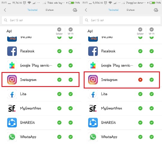 Cara Menonaktifkan Akses Internet Aplikasi di HP Xiaomi
