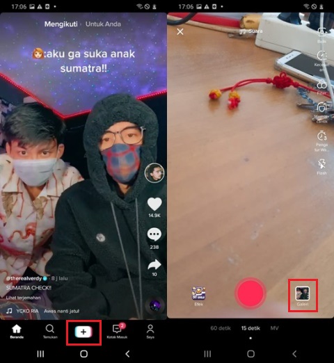 Cara Upload Video di TikTok